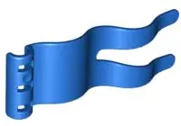 Blue Duplo Flag Wavy 2 x 5