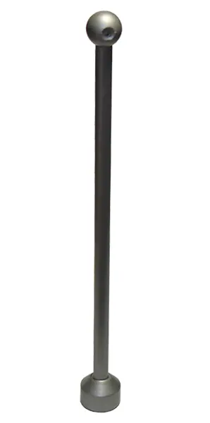 Flat Silver Duplo Flagpole / Antenna 1 x 9