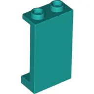 Dark Turquoise Panel 1 x 2 x 3 with Side Supports - Hollow Studs
