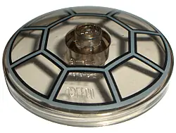 Trans-Brown Dish 4 x 4 Inverted (Radar) with Solid Stud with Radial Jedi Starfighter / TIE Cockpit P
