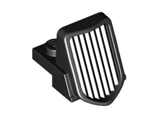 Black Vehicle, Grille 1 x 2 x 2 2/3 Sloping