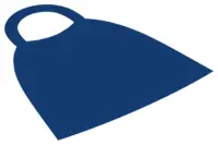 Blue Duplo Wear Cloth Cape with Elastic Loop