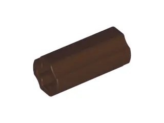 Dark Brown Technic, Axle Connector 2L (Smooth with x Hole + Orientation)