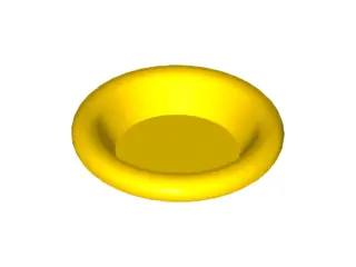 Yellow Minifigure, Utensil Dish 3 x 3
