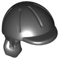 Black Mini Doll, Hair Combo, Hair with Hat, Long Ponytail, Side Bangs, Hole in Back with Molded Blac
