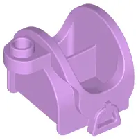 Medium Lavender Friends Horse Saddle with Stirrups and Top Stud