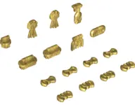 Pearl Gold Friends Accessories, Animal Show and Grooming Supplies, 16 in Bag (Multipack)
