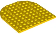 Yellow Plate, Round 10 x 10 Rounded End