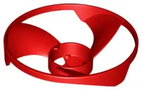Red Propeller 3 Blade 13 Diameter (Ninjago Airjitzu Flyer Vortex Rotor)