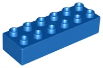Blue Duplo, Brick 2 x 6