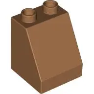 Medium Nougat Duplo, Brick 2 x 2 x 2 Slope 54