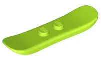 Lime Minifigure, Utensil Snowboard Small