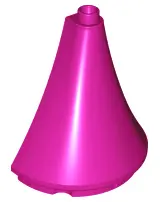 Magenta Duplo Roof Spire Half 4.5 x 2 x 4
