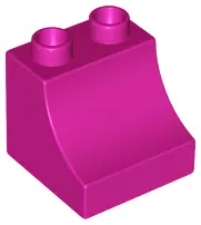 Magenta Duplo, Brick 2 x 2 x 1 1/2 Arch Inverted