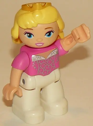 Duplo Figure Lego Ville, Disney Princess, Aurora, Oval Eyes (6062796 / 6078542)