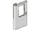 White Door 1 x 4 x 5 Train Left, Thin Support at Bottom