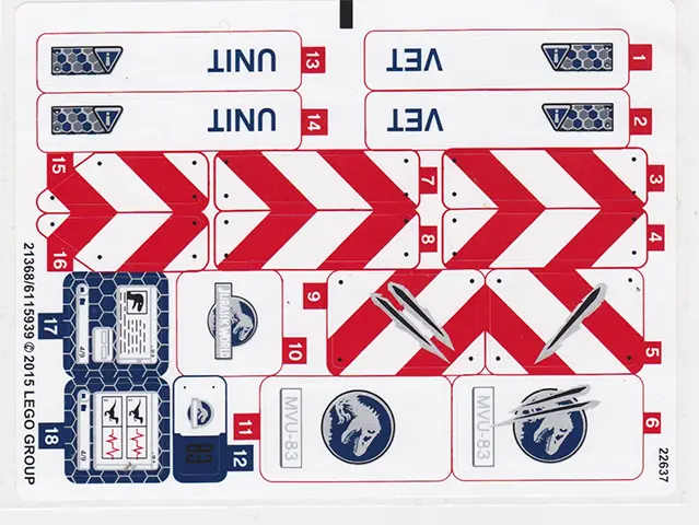 Sticker Sheet for Set 75917 - International Version - (21368/6115939)