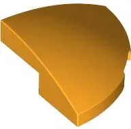 Light Orange Slope, Curved 2 x 2 x 2/3 Corner Round