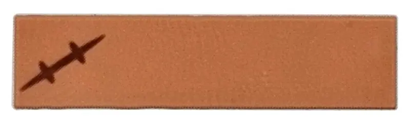 Tile 1 x 4 with Reddish Brown Scar Pattern (BrickHeadz Monkey D. Luffy Lower Face)