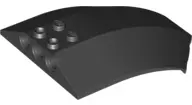 Black Windscreen 8 x 6 x 2 Curved Sloped Sides
