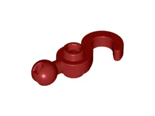 Dark Red Hook with Tow Ball