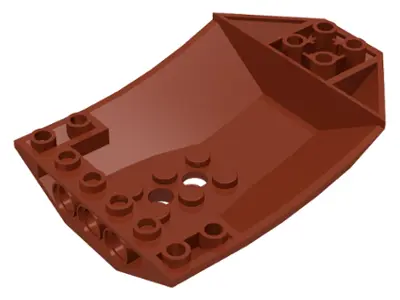 Reddish Brown Cockpit 8 x 6 x 2 Curved