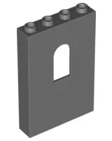 Dark Bluish Gray Panel 1 x 4 x 5 Wall with Window