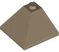 Dark Tan Slope 33 3 x 3 Double Convex Corner
