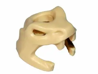 Tan Minifigure, Headgear Helmet Snake Skull