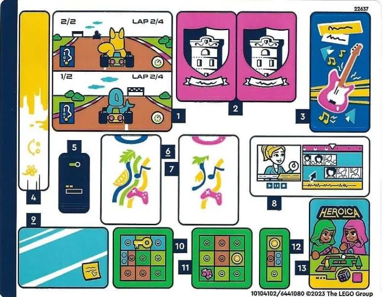 Sticker Sheet for Set 41748 - (10104102/6441080)