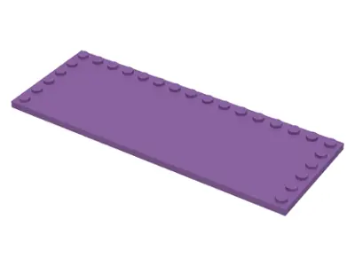 Medium Lavender Tile, Modified 6 x 16 with Studs on Edges
