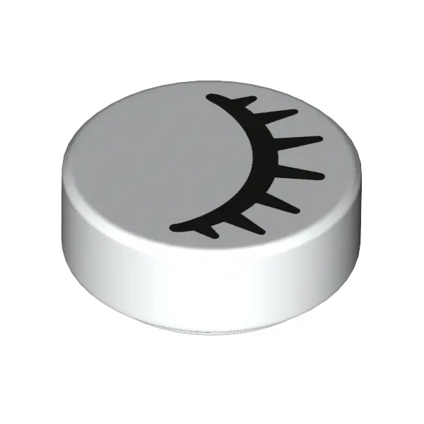 FLAT TILE 1X1, ROUND NO. 26