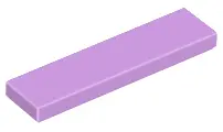 Medium Lavender Tile 1 x 4