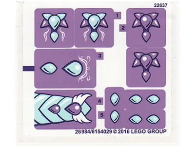 Sticker Sheet for Set 41178, Sheet 1 - International Version - (26984/6154029)