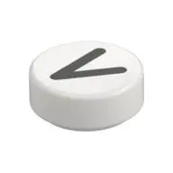FLAT TILE 1X1, ROUND, NO. 224