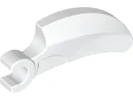 White Barb / Claw / Horn / Tooth with Clip, Curved