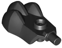 Black Paw with Stud on Top, Bar on Side and 3 Bar Holders on Bottom