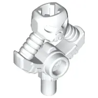 White Minifigure, Weapon Djinn Blade Hilt with Skull and Bar