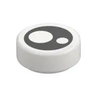 FLAT TILE 1X1, ROUND, NO. 223