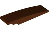 Reddish Brown Slope, Curved 8 x 2