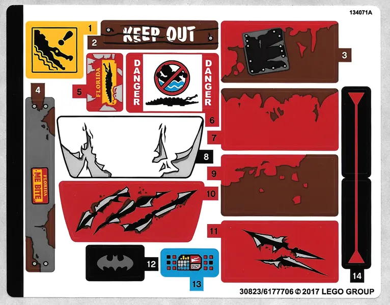 Sticker Sheet for Set 70907 - (30823/6177706)