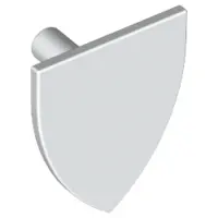 White Minifigure, Shield Triangular Short