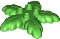 Bright Green Duplo, Plant Palm Tree Leaves Small 6 x 6 with 4 Top Studs