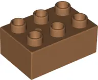 Medium Nougat Duplo, Brick 2 x 3