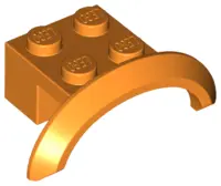 Orange Vehicle, Mudguard 4 x 2 1/2 x 1 with Arch Round