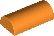 Orange Slope, Curved 2 x 4 Double with Groove