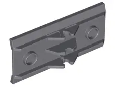Dark Bluish Gray Vehicle, Spoiler / Plow Blade 6 x 3 with Hinge