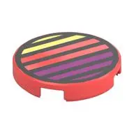 FLAT TILE 2X2, ROUND, NO. 1259