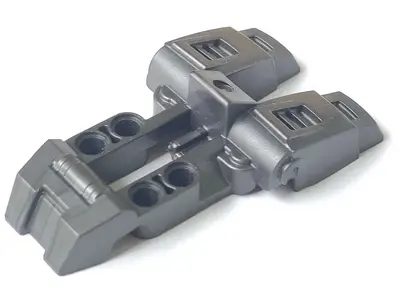 Pearl Dark Gray Hero Factory Foot, Large with 2 Toes