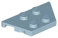 Sand Blue Wedge, Plate 2 x 4